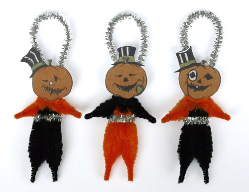 primitive halloween ornaments