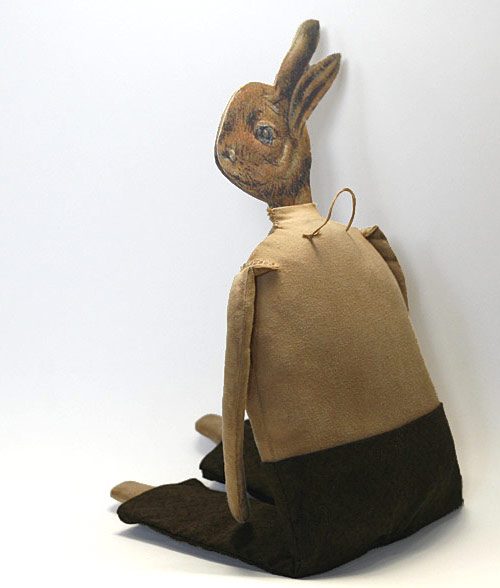 Frederick Bunworth, a handmade primitive folk art rabbit doll