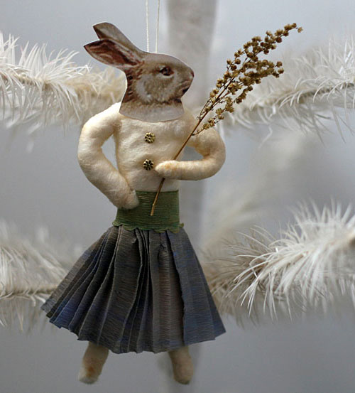 spun cotton ornament