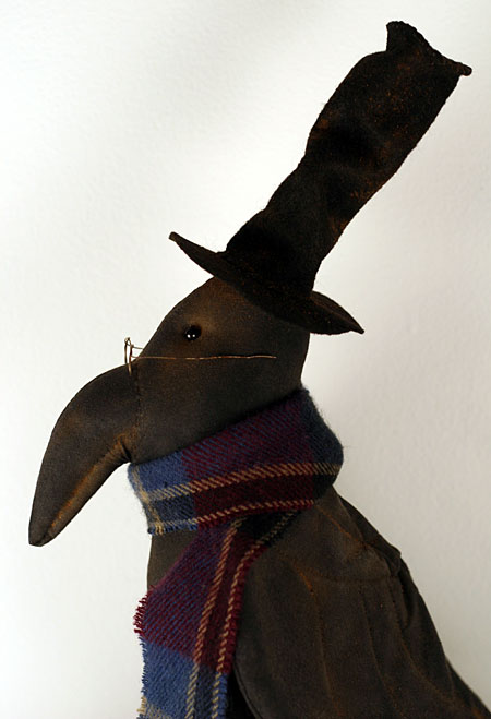 primitive crow doll