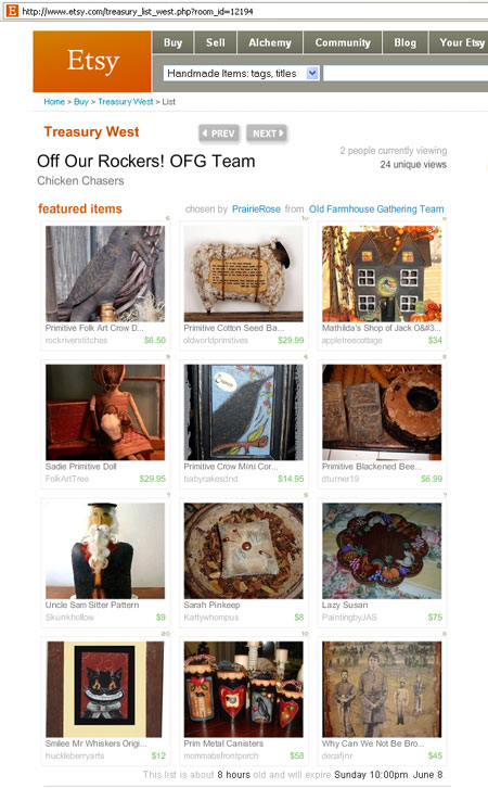 etsy treasury