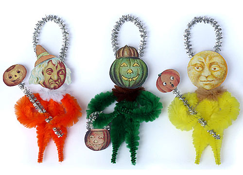 chenille Halloween ornaments