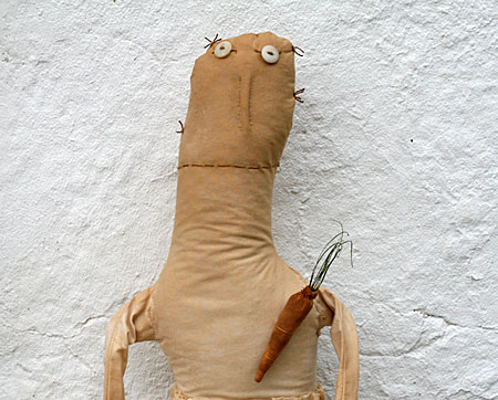 extreme primitive folk art doll