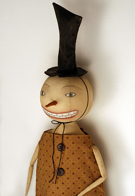 primitive snowman doll