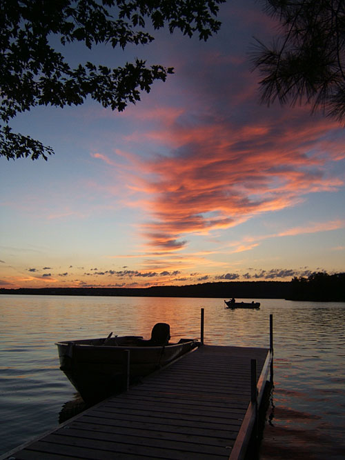 Upper Rideau lake in Westport, Ontario, Canada