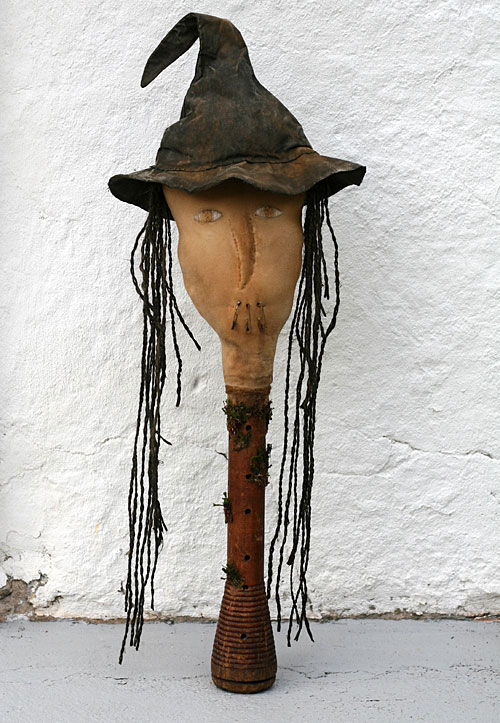 primitive folk art witch make-do primitive folk art witch make-do