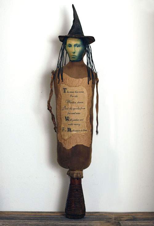 primitive folk art witch make-do