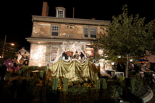 The Witches Ball judging booth